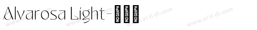 Alvarosa Light字体转换